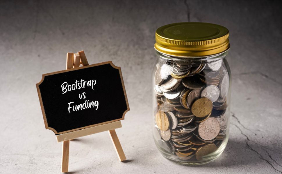Bootstrap vs funding from Canva Editing by Esther Olive