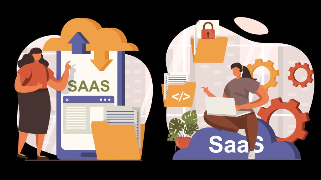 SaaS model helps startups Edited on Canva by Esther Olive